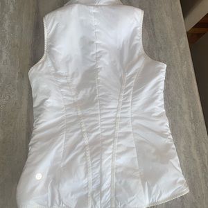 Lululemon white fuzzy vest